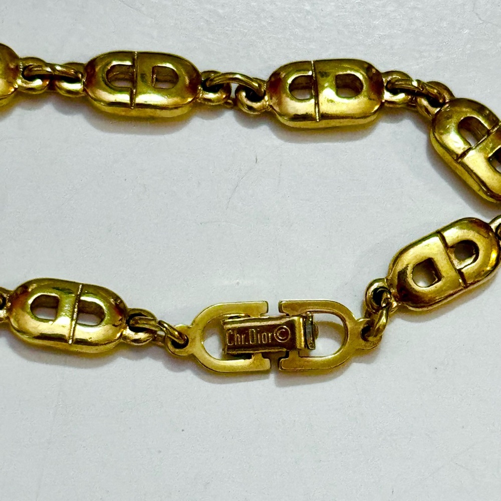 Dior Gold CD Logo Bracelet - Picture 5 of 6